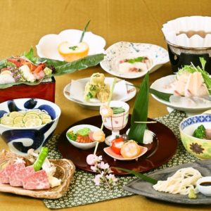 신사이바시의 일식점 “니시야”의 가이세키 요리