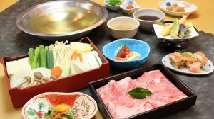 Shabu-shabu banquet at Japanese restaurant Nishiya in Shinsaibashi