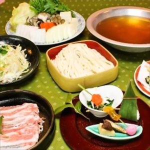 ＜自慢のうどんちりやしゃぶしゃぶ鍋を堪能＞飲み放題付コース4,000円～