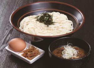 うどんちり本家 にし家本店で人気うどん【肉つけ】